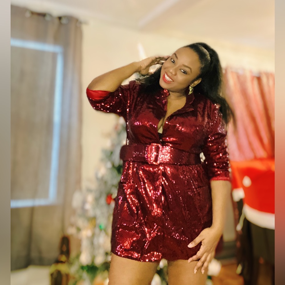 L'ATISTE Sequin Mini Dress